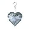 1Pack, 3D Rotating Wind Chime Wind Rotating Ornament Home Garden Decoration Red Heart Love Pendant 20CM/7.87in, Garden Patio Decoration