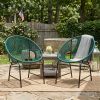OUTDOOR PATIO WICKER CHAIR,  SET OF 2