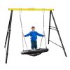 Metal Swing Stand Swing Sets for Backyard,Powder Coated Swing Frame of Swing Set with Extra Side Bars