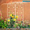 2 Pack Metal Garden Trellis 86.7" x 19.7" Rustproof Trellis for Climbing Plants Outdoor Flower Support