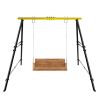 Swing Sets for Backyard, Outdoor Porch Swing Frame, Hammock Chair Stand Only, Max Load 550Lbs A-Frame Swing Stand, Swing Set for Patio, Playground