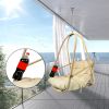 Hanging Egg Chair - Indoor/Outdoor Woven Rattan Swing Chair - 350lb Capacity