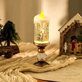 Flameless Vintage Christmas Lights LED Decorative Table Lamps Electronic Christmas Night Lights For Home Outdoor Porch And Christmas Table Centerpiece (Option: Style2)
