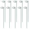 10Pcs Plant Flower Support Stakes Garden Single Stem Support Stake Iron Plant Cage Support Ring