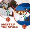Christmas Inflatables Giant Snowman Outdoor Decorations, Blow up Snow Man Yard Decor with Built-in LED Light