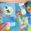 3 In 1 Kitchen Sink Toy with Electric Faucet Water Table Fishing Game Role Play Sink Set Indoor Outdoor for Kids Aged 3+ Years Old GPCT5464
