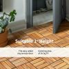 27 Pieces Acacia Wood Interlocking Patio Deck Tile Outdoor Decor  Flooring