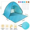 Pop Up Beach Tent Shade Shelter Anti-UV Automatic Pop Up Waterproof Tent Canopy for 2/3 Man with Net Window Storage Bag
