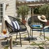 OUTDOOR PATIO WICKER CHAIR,  SET OF 2