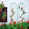 2 Pack Metal Garden Trellis 86.7" x 19.7" Rustproof Trellis for Climbing Plants Outdoor Flower Support
