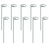 10Pcs Plant Flower Support Stakes Garden Single Stem Support Stake Iron Plant Cage Support Ring