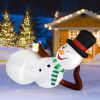 Christmas Inflatables Giant Snowman Outdoor Decorations, Blow up Snow Man Yard Decor with Built-in LED Light