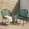 OUTDOOR PATIO WICKER CHAIR,  SET OF 2
