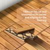 27 Pieces Acacia Wood Interlocking Patio Deck Tile Outdoor Decor  Flooring